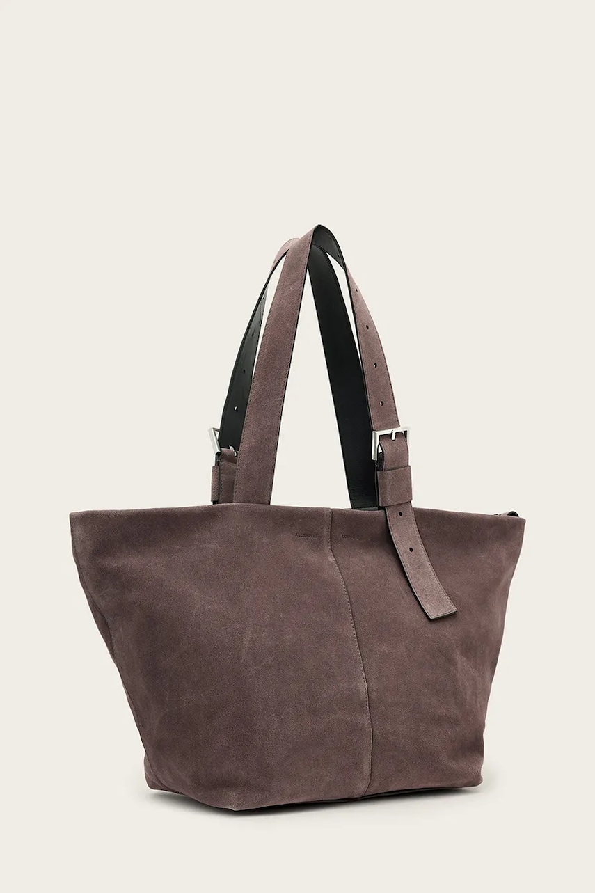AllSaints  шопинг чанта дамска от велур EFFIE