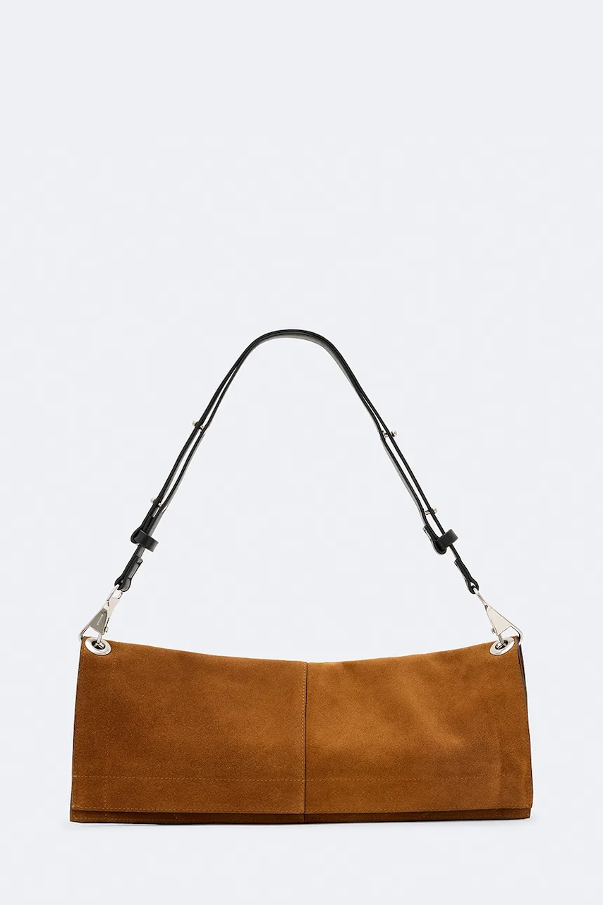 AllSaints  geantă crossbody pentru femei din piele întoarsă LUTECE