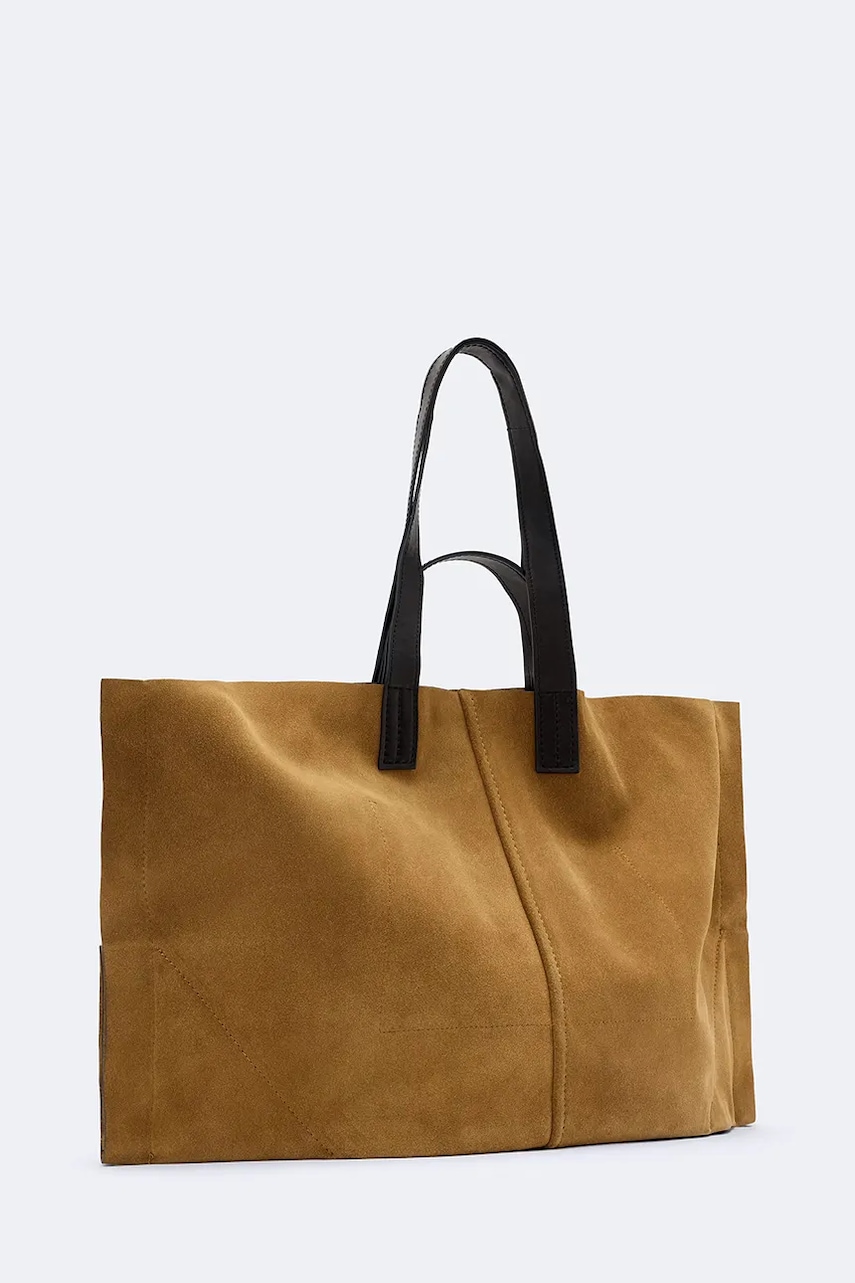 AllSaints  шопинг чанта дамска от велур LUTECE
