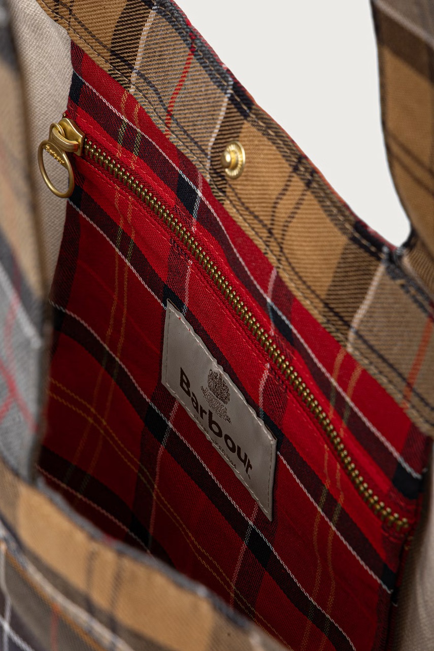 Barbour torebka shopper damska bawełniana (zdjęcie 5)