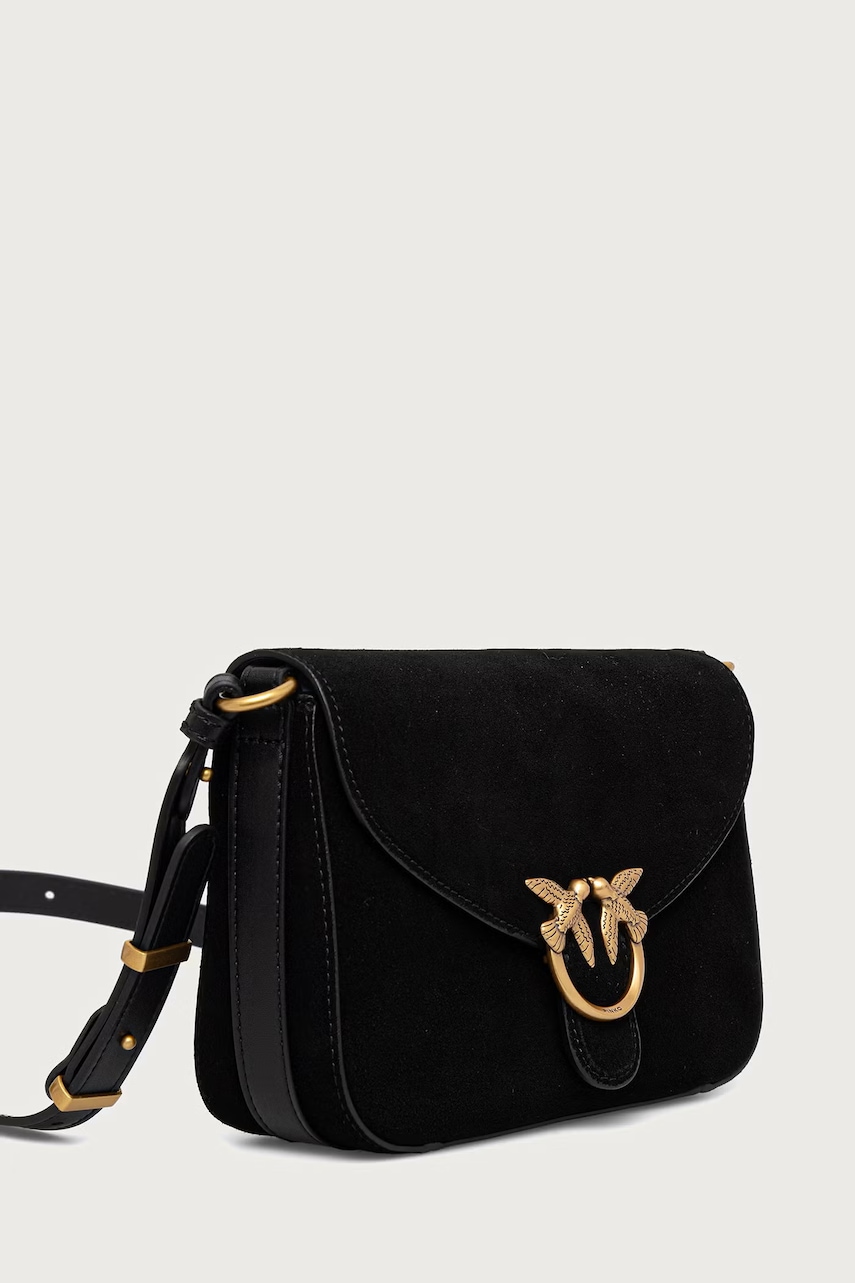 Pinko  чанта crossbody дамска от велур