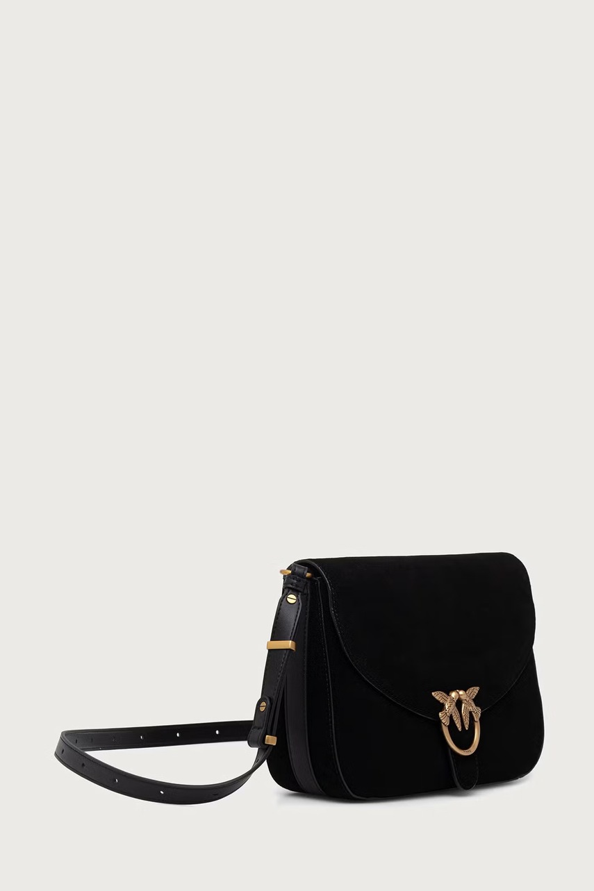 Pinko  чанта crossbody дамска от велур