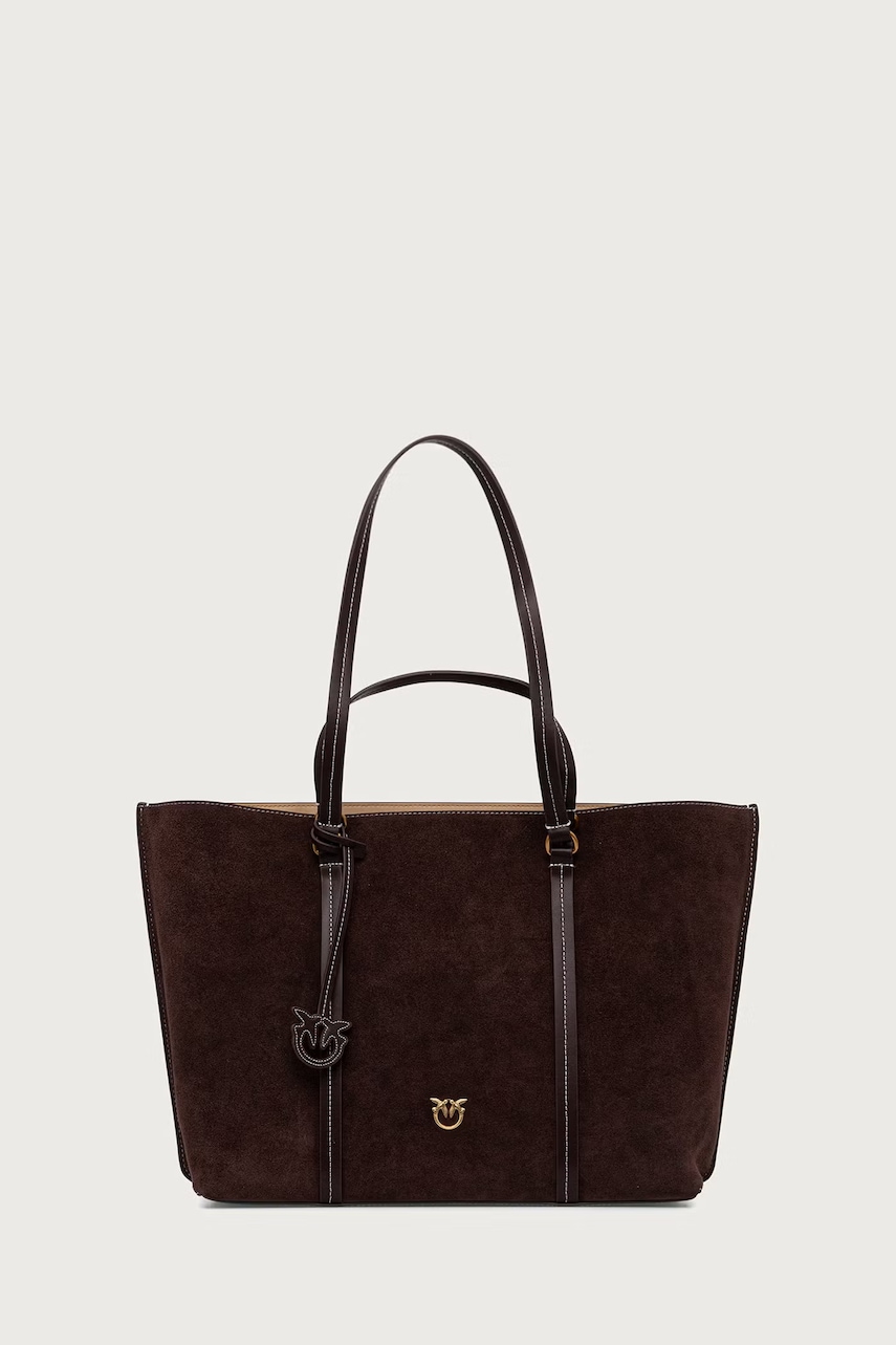Pinko tote γυναικεία δερμάτινη σουέτ