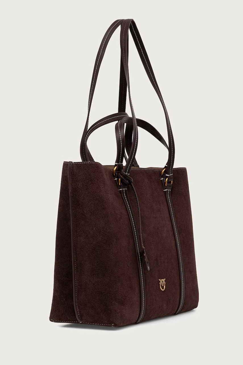 Pinko tote γυναικεία δερμάτινη σουέτ