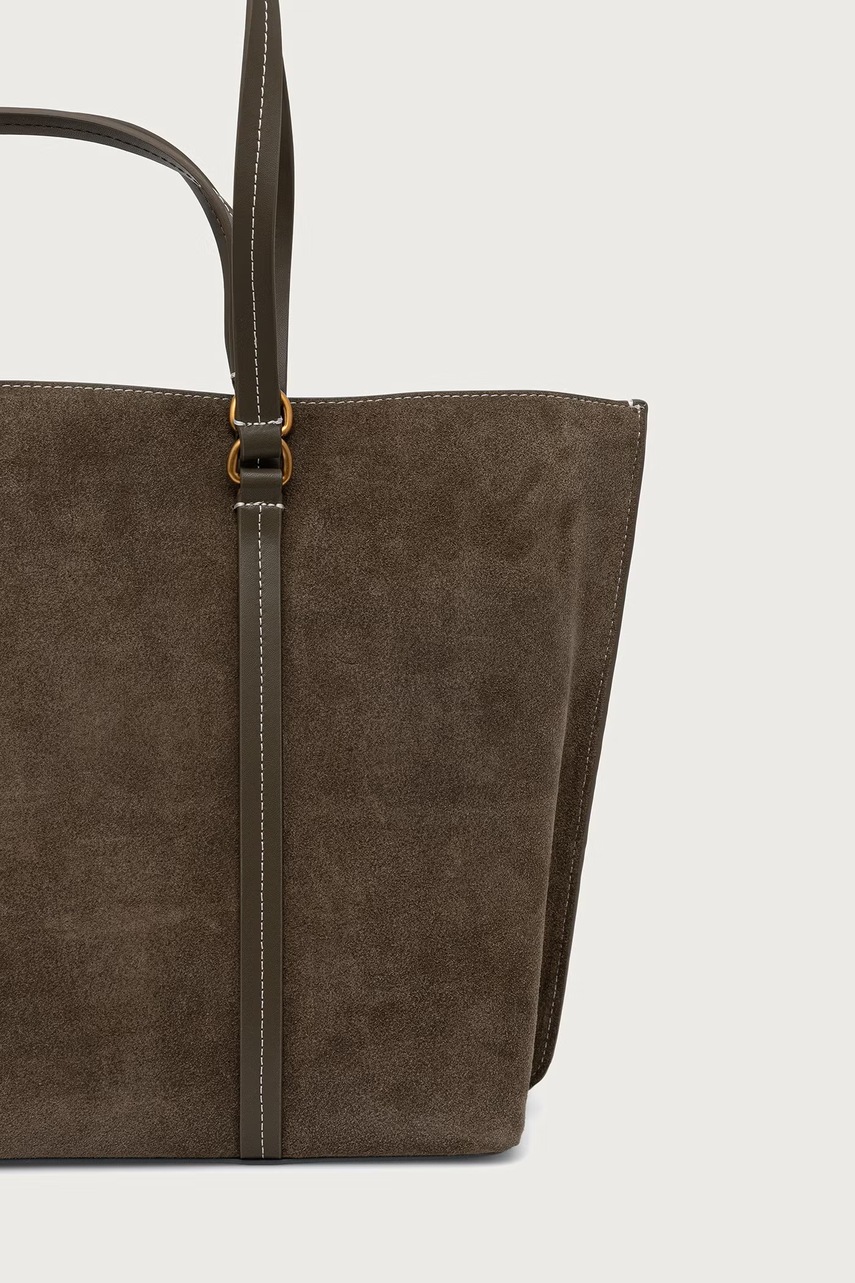 Pinko Pinko tote γυναικεία δερμάτινη σουέτ - 3