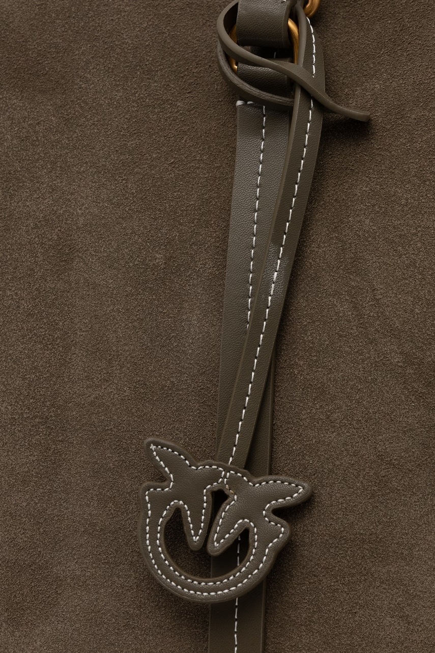 Pinko Pinko tote γυναικεία δερμάτινη σουέτ - 4