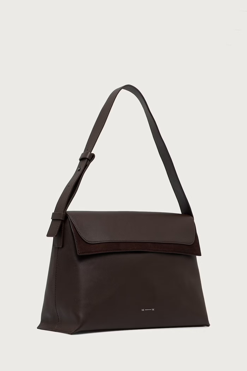 MM by Max Mara τσάντα shopper γυναικεία από απομίμηση δέρματος MMLLAMINE