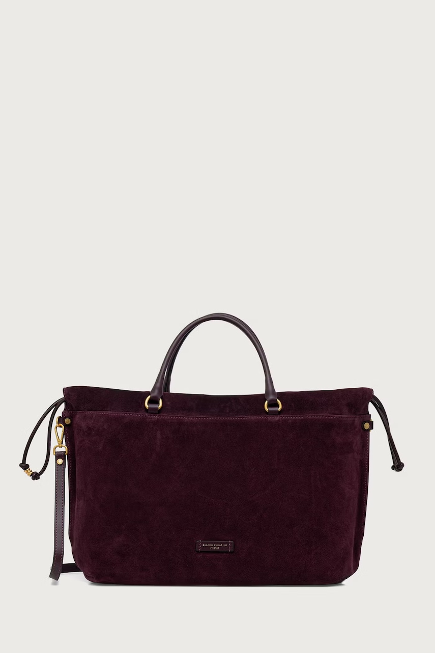 Gianni Chiarini torebka shopper damska zamszowa MORGANA