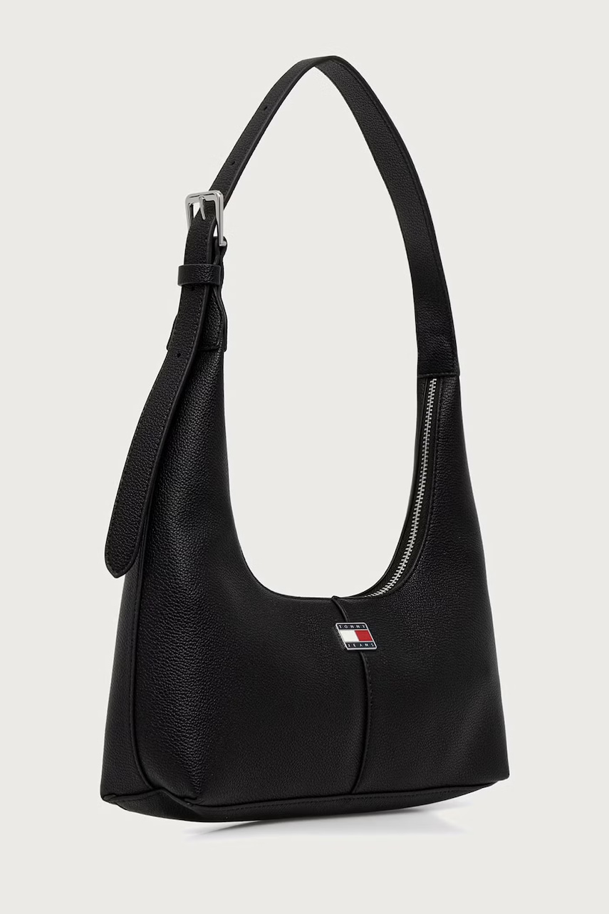 Tommy Jeans τσάντα hobo γυναικεία από απομίμηση δέρματος