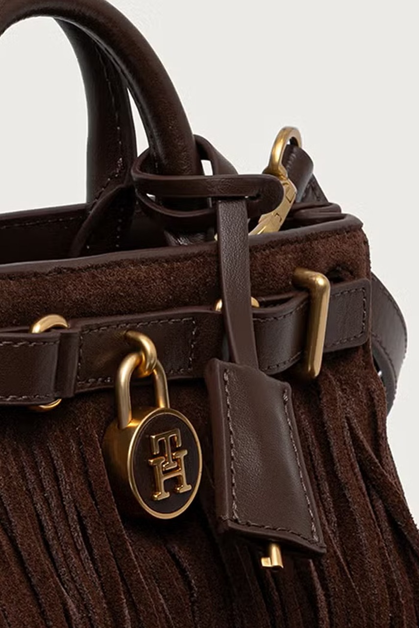 Tommy Hilfiger Tommy Hilfiger χιαστί γυναικεία δέρμα σουέτ - 4