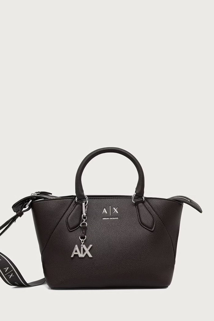 Armani Exchange torebka shopper damska z imitacji skóry