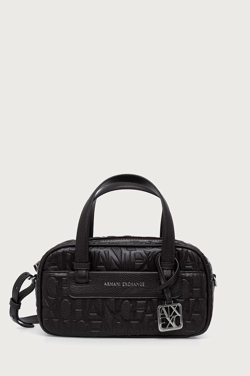 Armani Exchange torebka bagietka damska z imitacji skóry