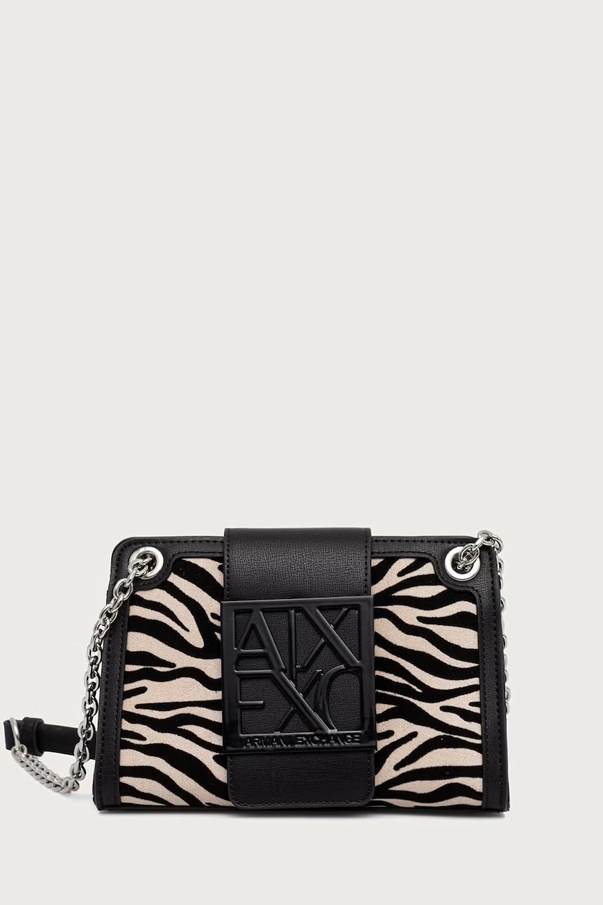 Armani Exchange torebka crossbody damska z imitacji zamszu