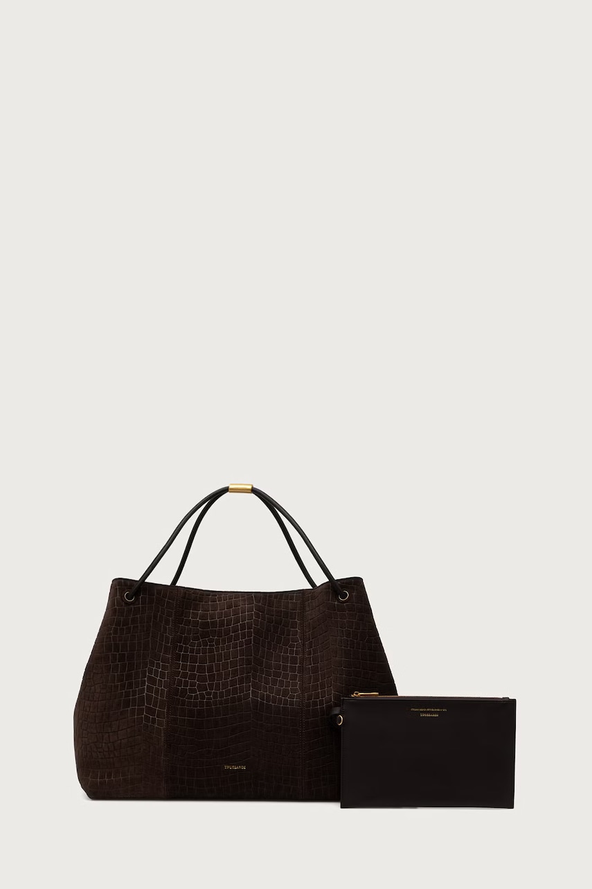 Trussardi shopper γυναικεία δερμάτινη