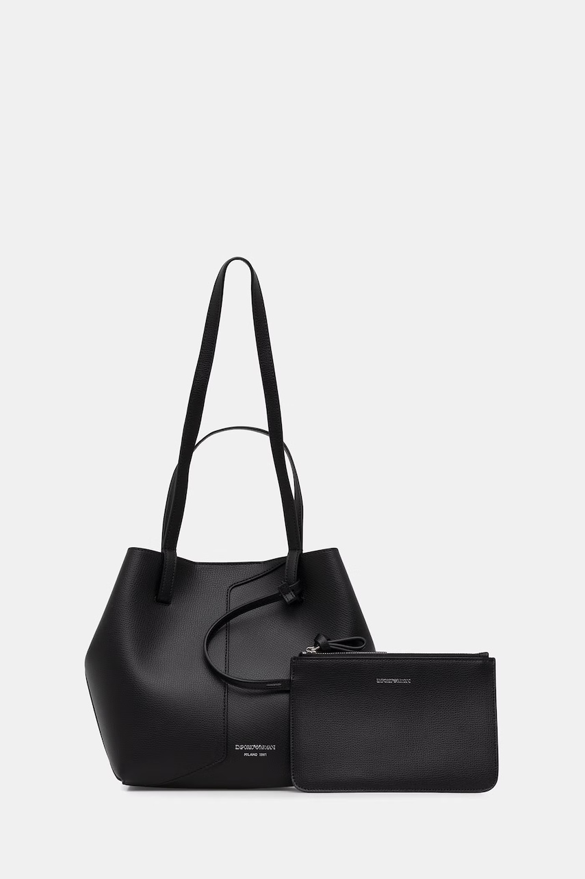 Emporio Armani geantă shopper pentru femei din piele