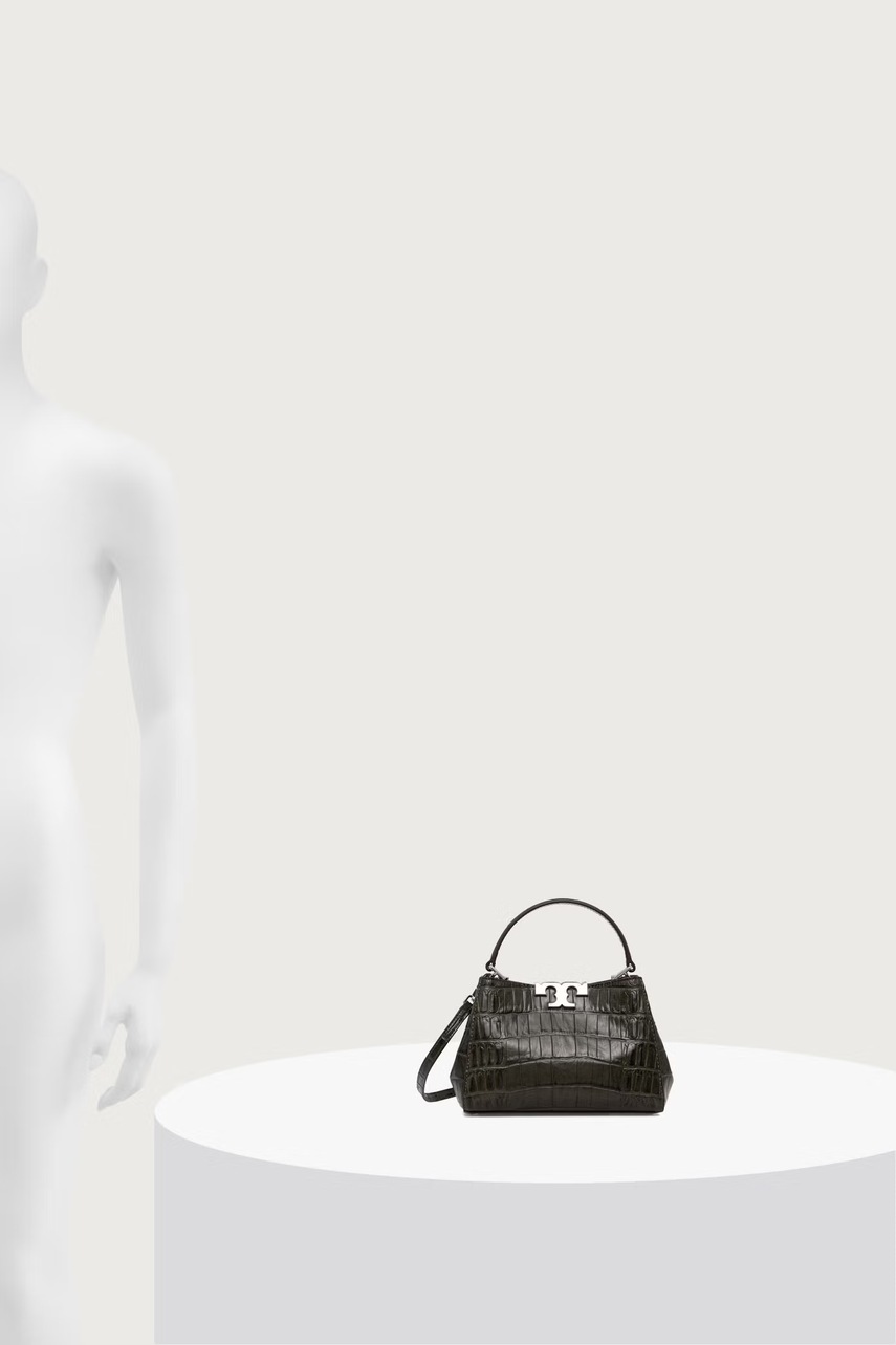 Tory Burch Tory Burch μικρή τσάντα γυναικεία από βισκόζη Eleanor - 6