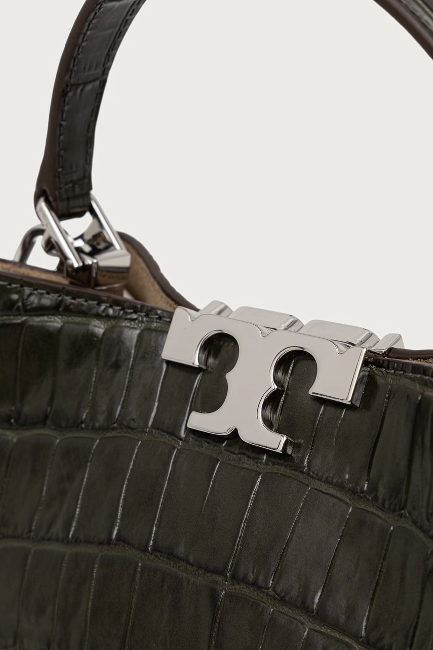 Tory Burch Tory Burch μικρή τσάντα γυναικεία από βισκόζη Eleanor - 4