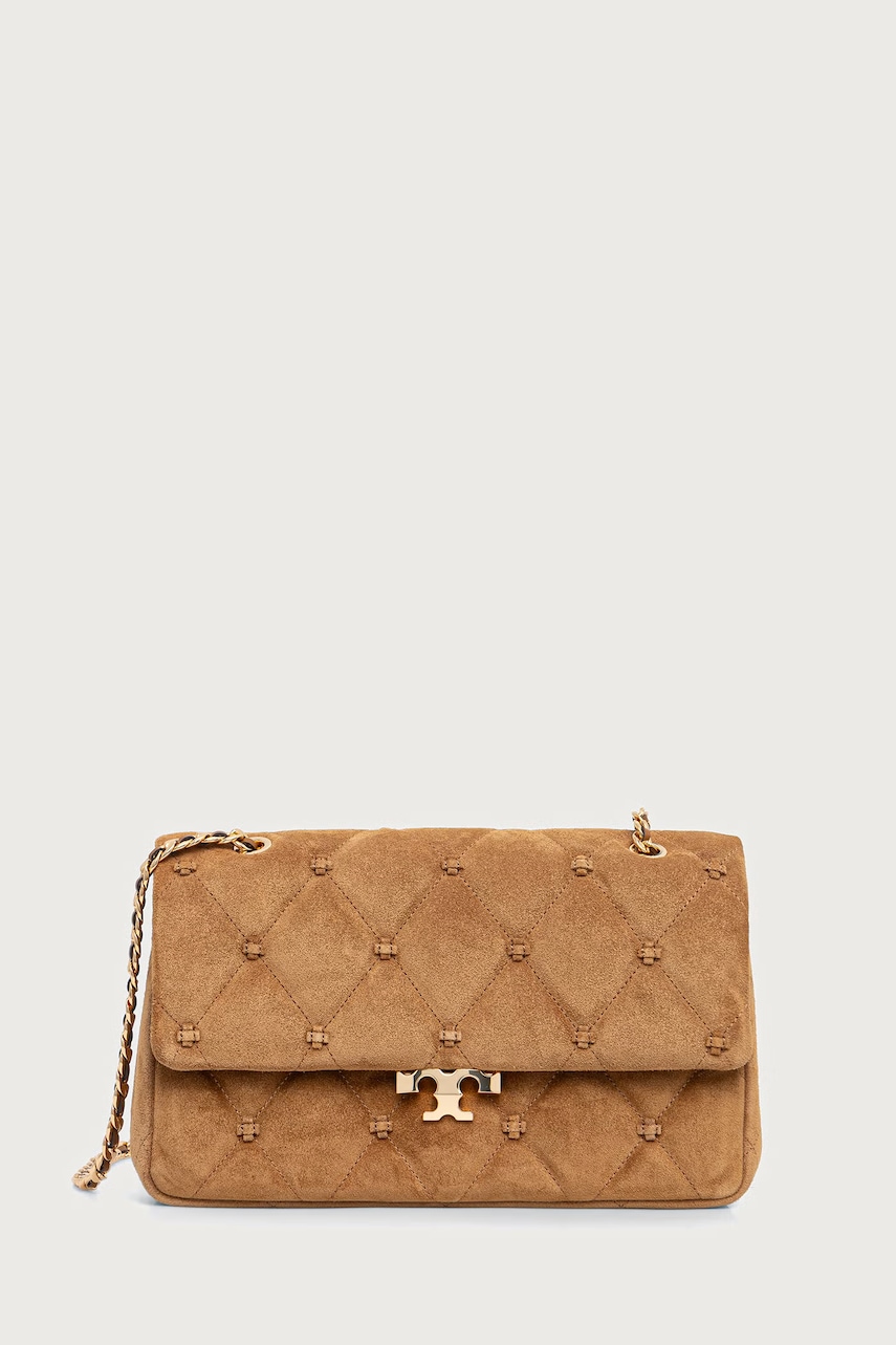 Tory Burch  geantă poștaș pentru femei din piele Bunny Knot