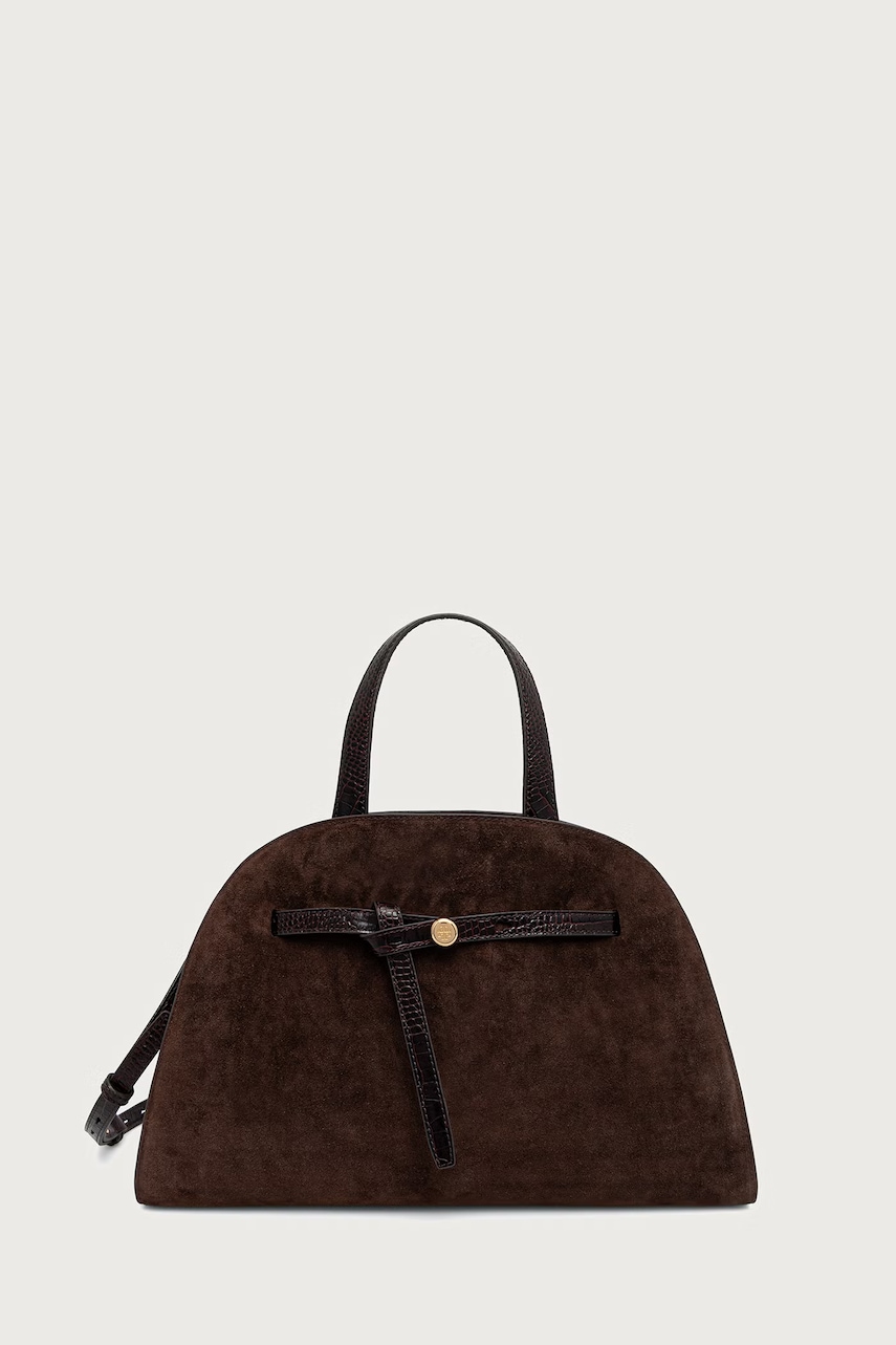Tory Burch torebka damska zamszowa Romy Suede Bauletto