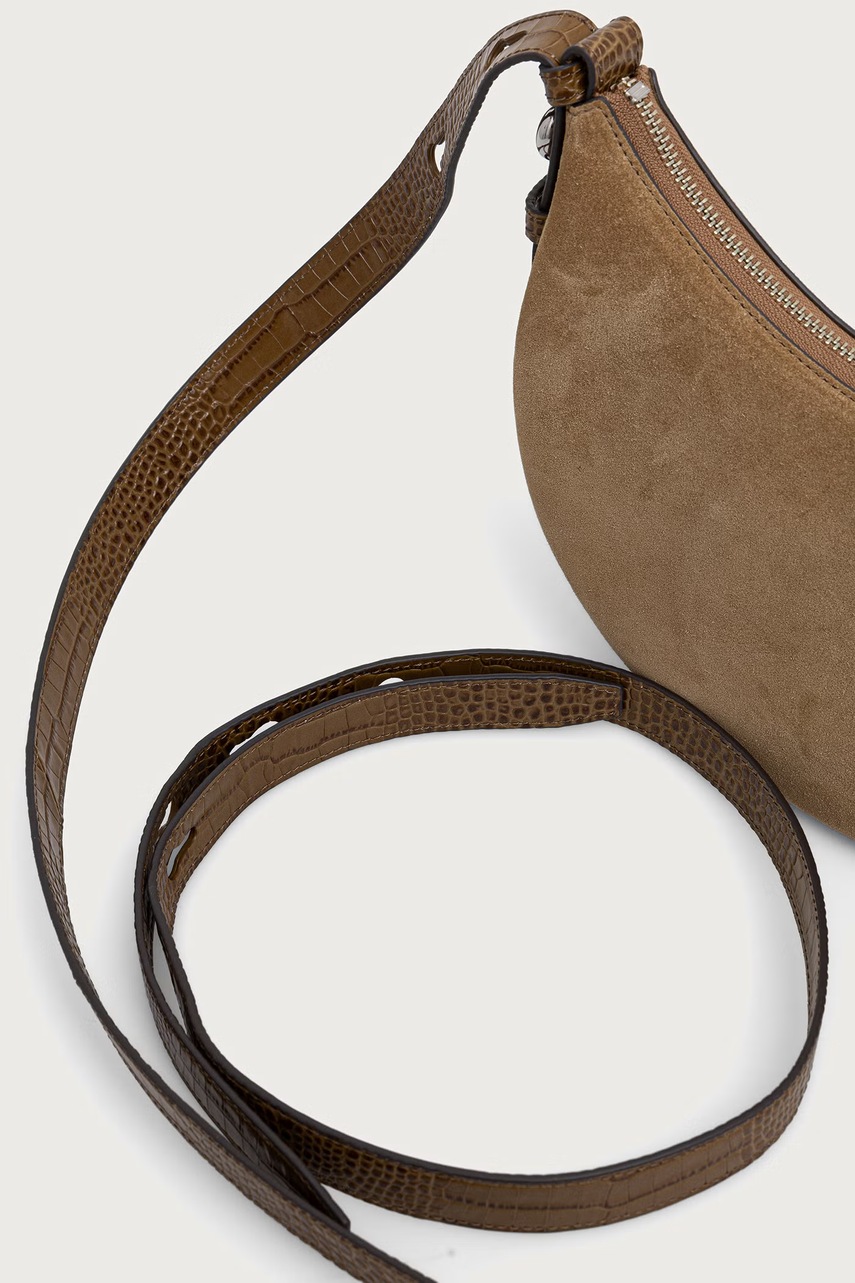 Tory Burch Tory Burch χιαστί γυναικεία δέρμα σουέτ Romy Half Moon - 4
