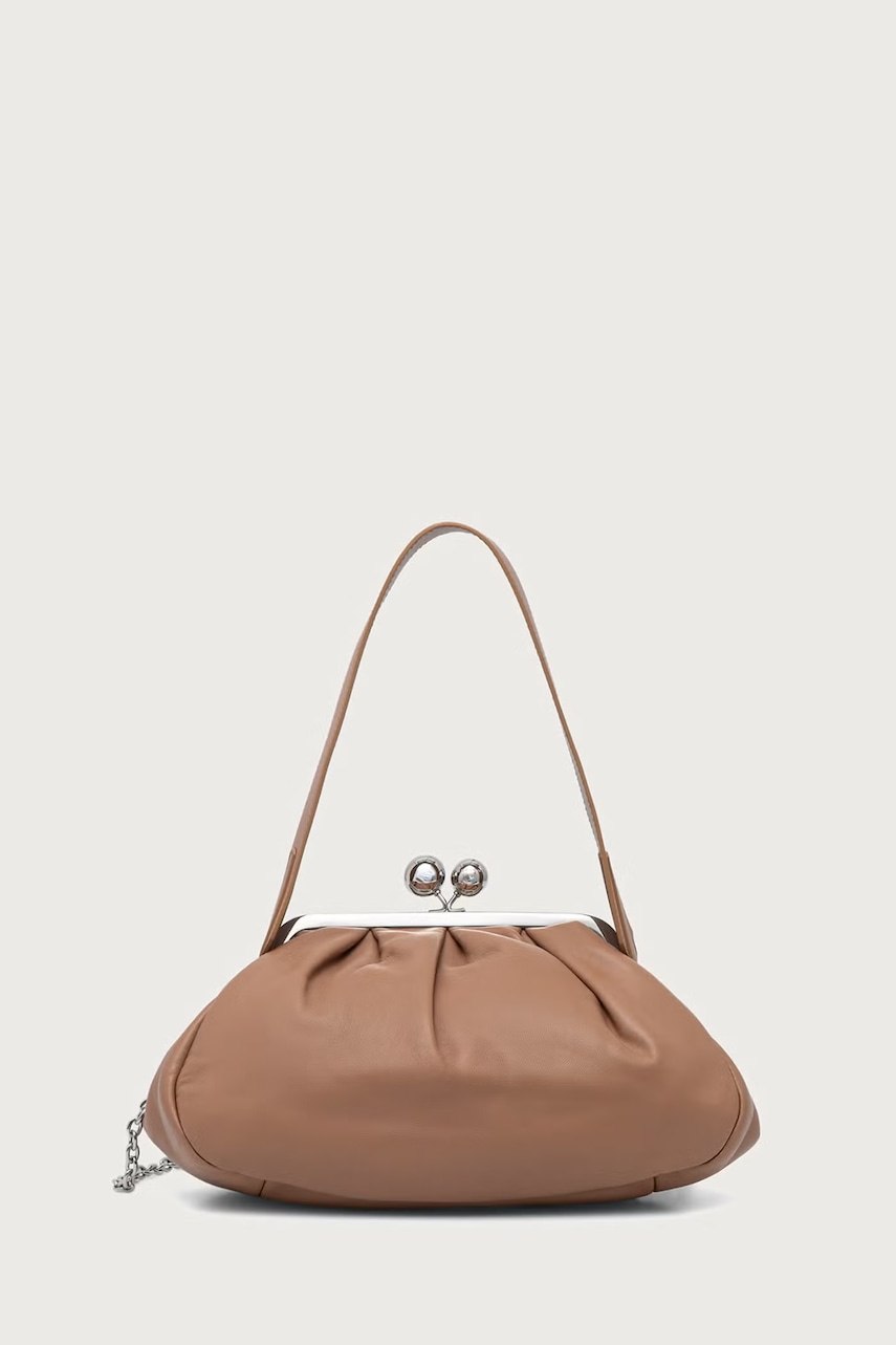 Weekend Max Mara μικρή τσάντα γυναικεία δερμάτινη CUBICO