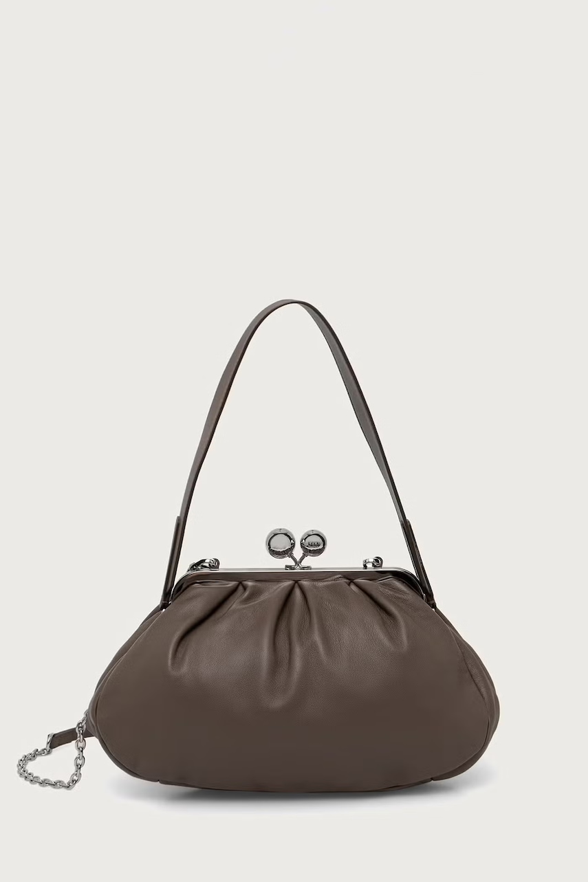 Weekend Max Mara μικρή τσάντα γυναικεία δερμάτινη CUBICO