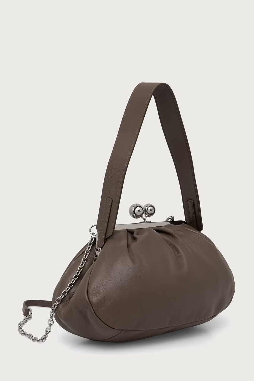 Weekend Max Mara μικρή τσάντα γυναικεία δερμάτινη CUBICO