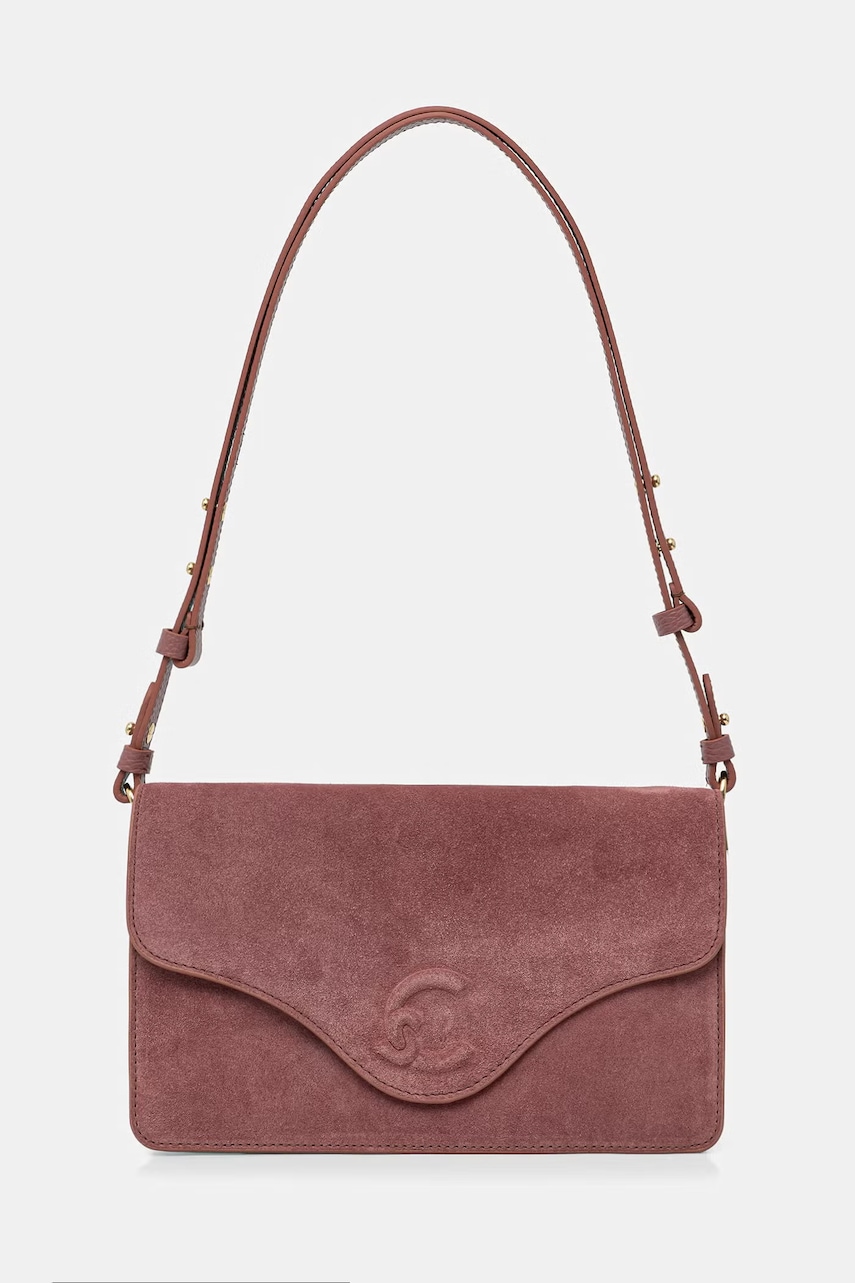 Coccinelle geantă crossbody pentru femei din piele