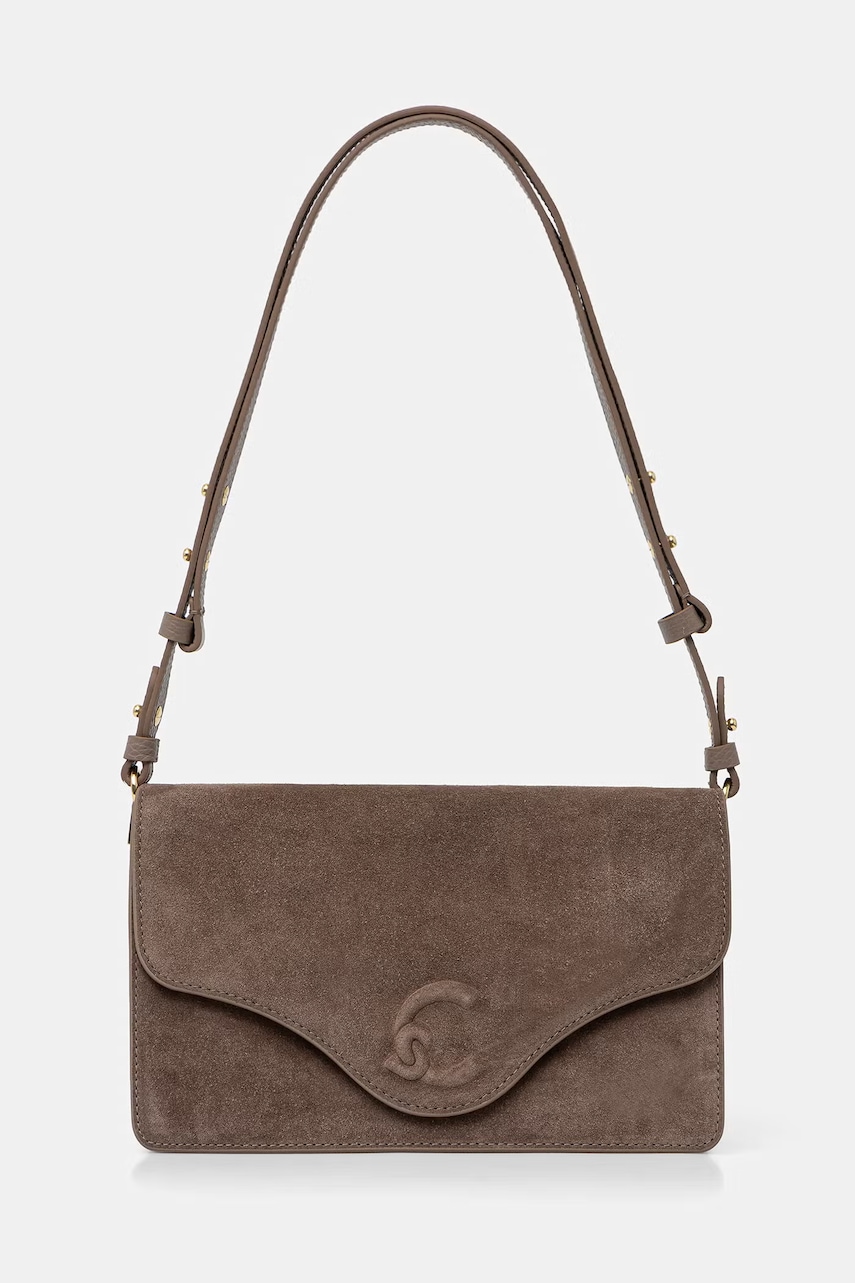 Coccinelle geantă crossbody pentru femei din piele