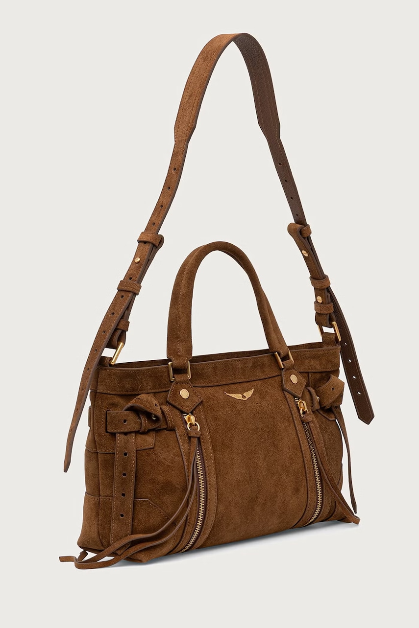 Zadig&Voltaire  чанта дамска от велур MADISON