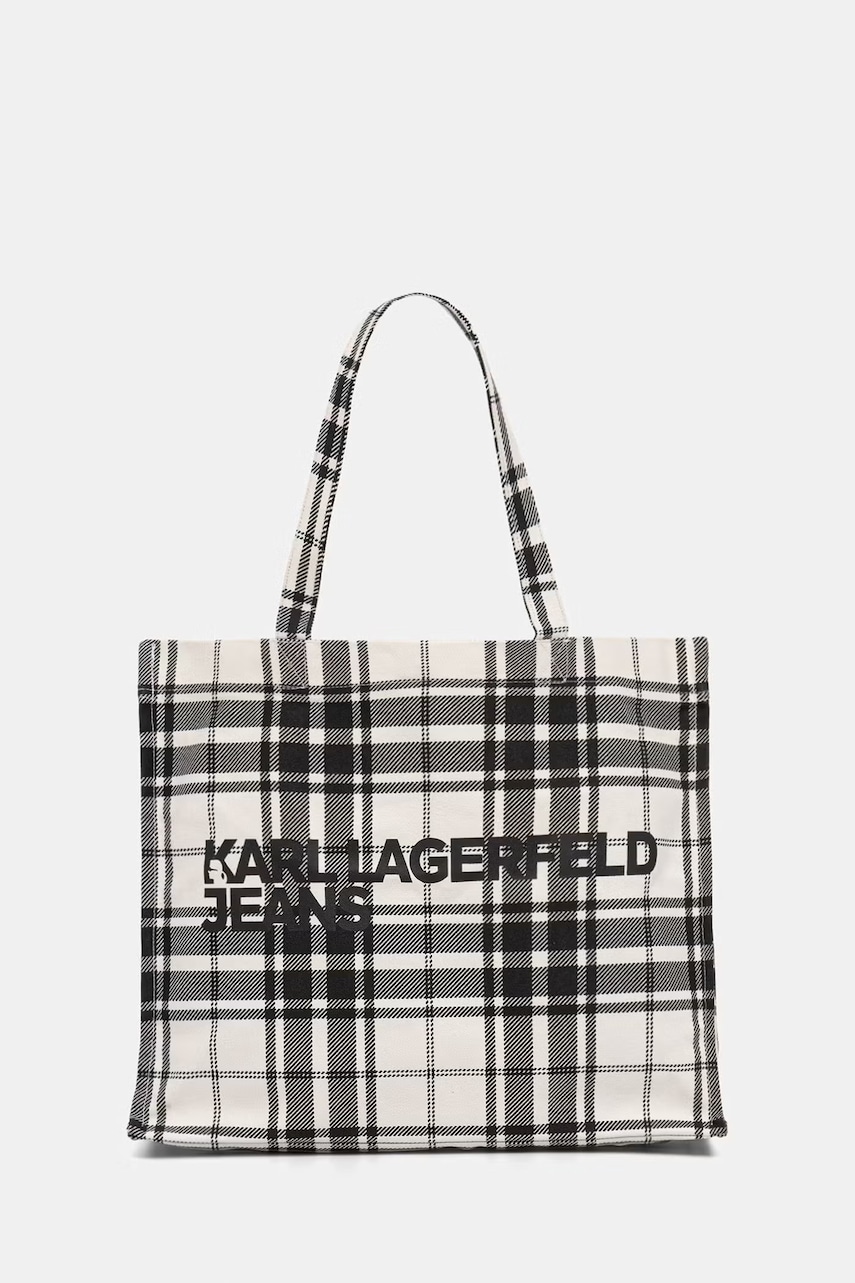 Karl Lagerfeld Jeans torebka shopper damska bawełniana
