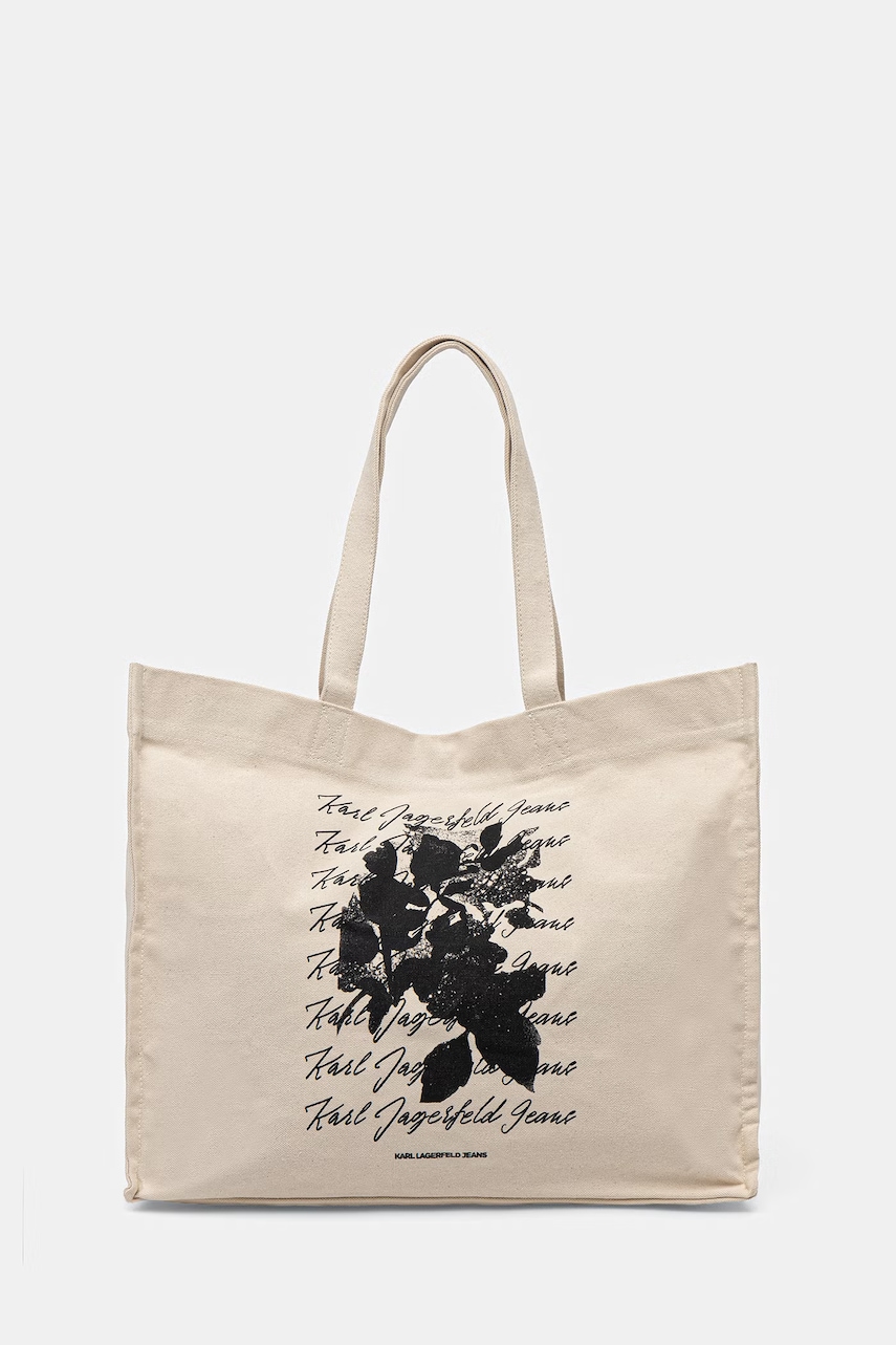 Karl Lagerfeld Jeans torebka shopper damska bawełniana