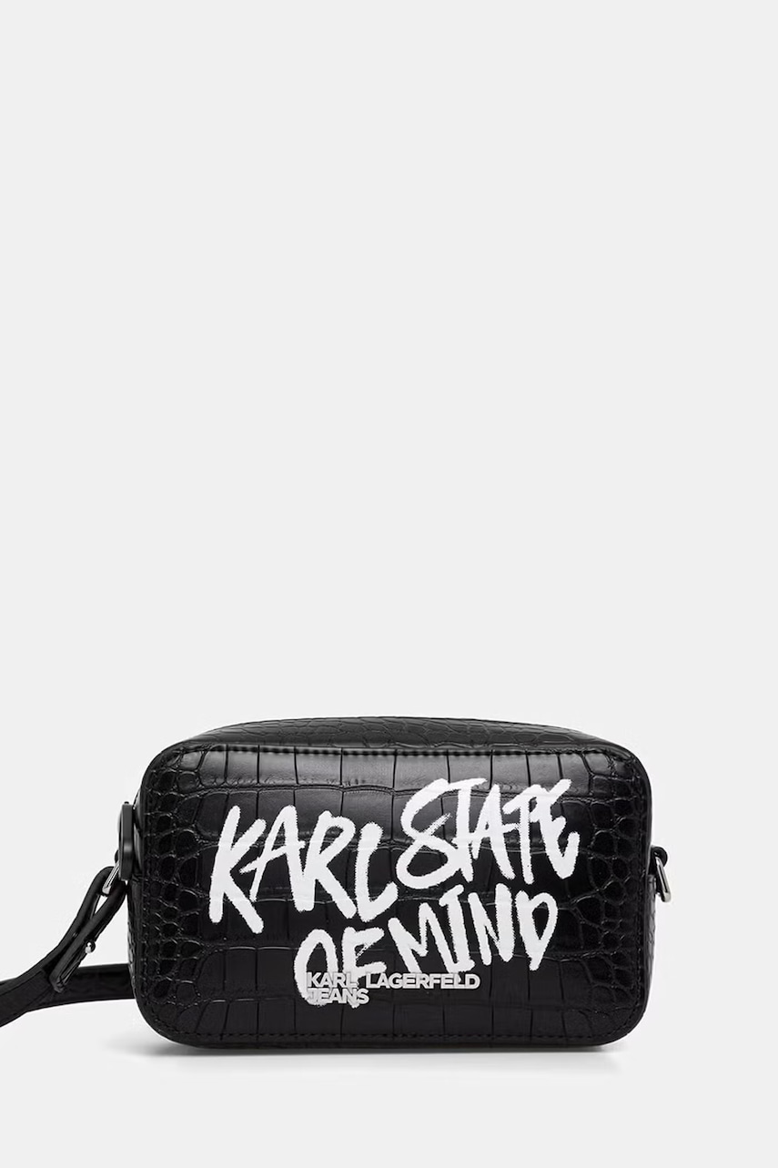 Karl Lagerfeld Jeans geantă crossbody pentru femei cu imitație de piele