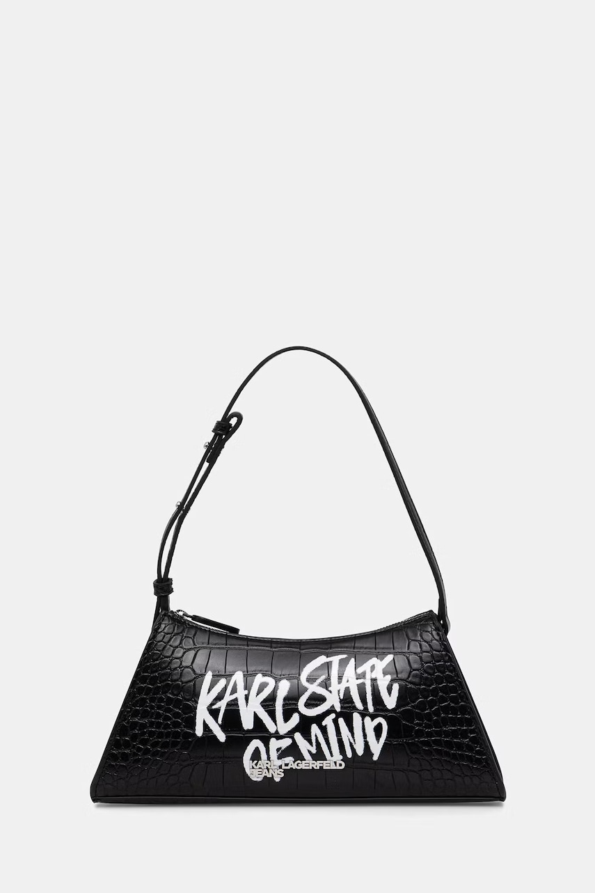 Karl Lagerfeld Jeans hobo bag pentru femei cu imitație de piele
