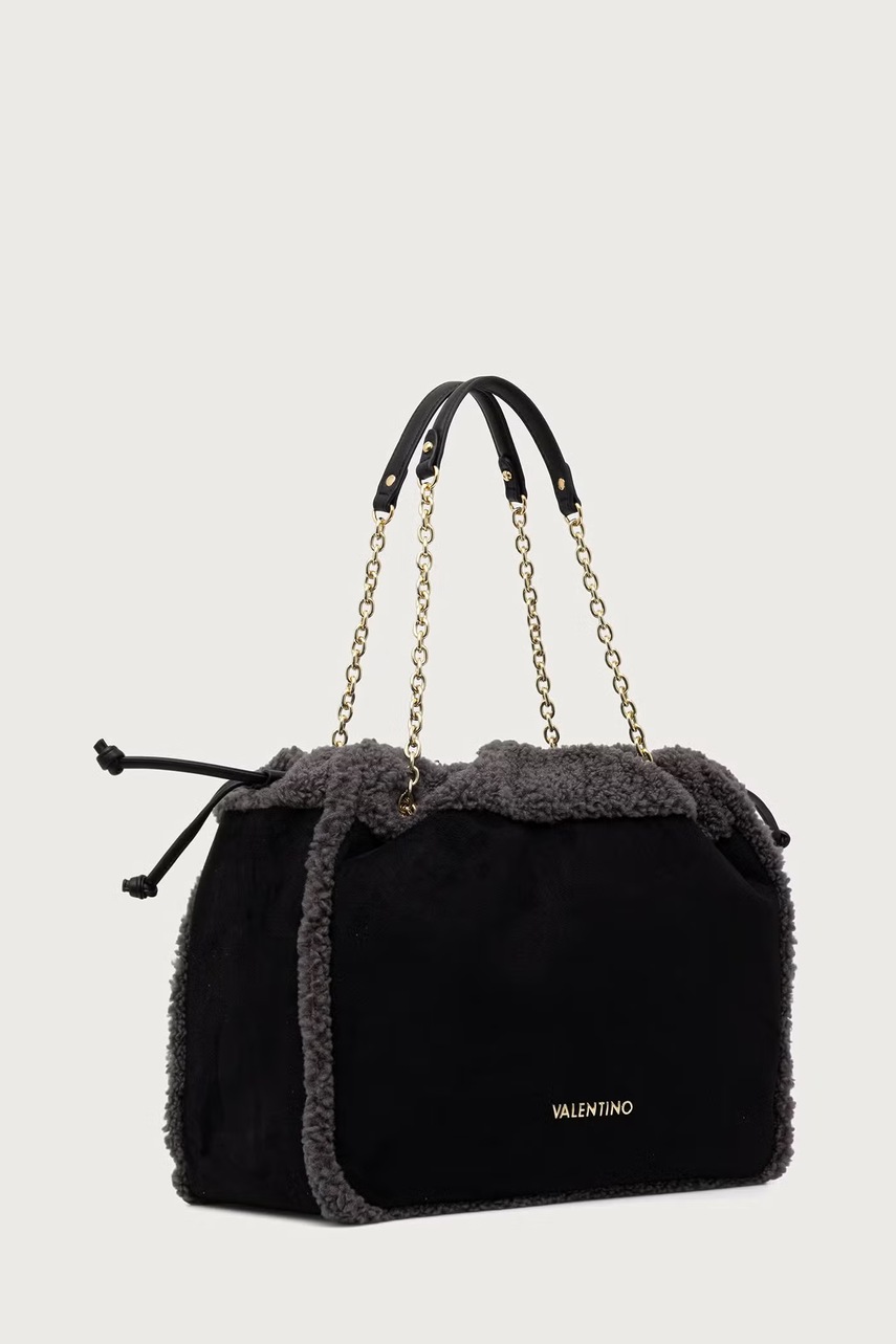 Valentino Bags  шопинг чанта дамска от имитация на велур MAX
