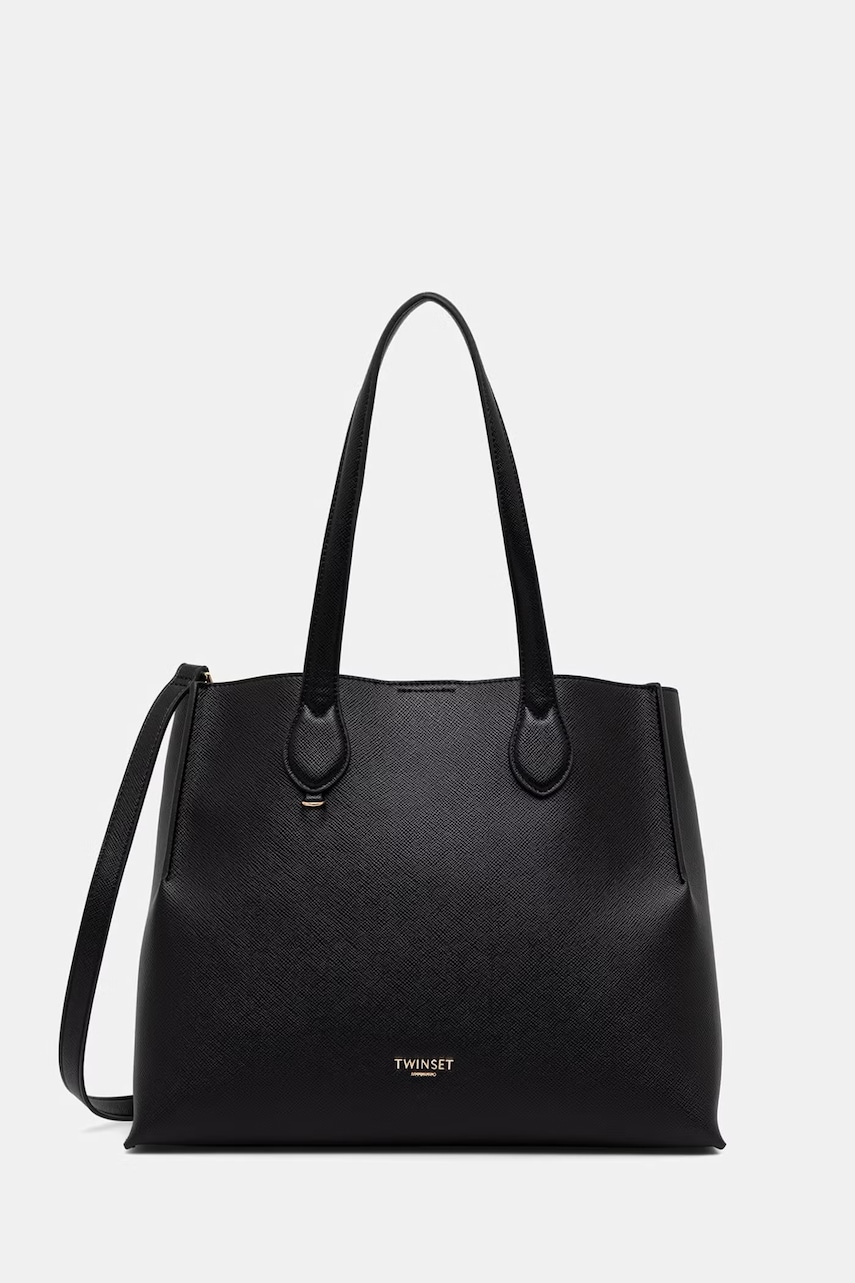 Twinset tote bag pentru femei cu imitație de piele