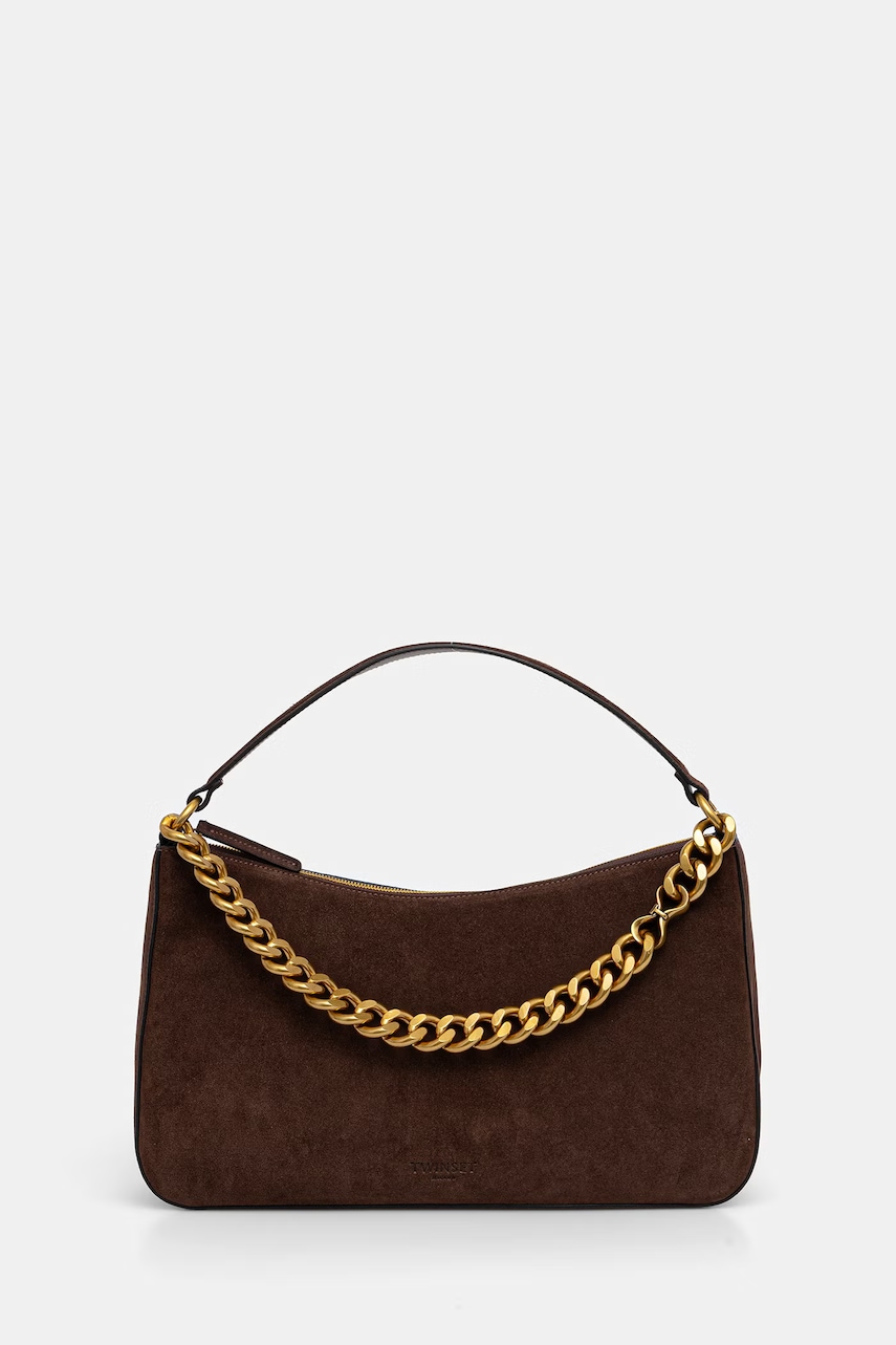 Twinset torebka hobo damska zamszowa