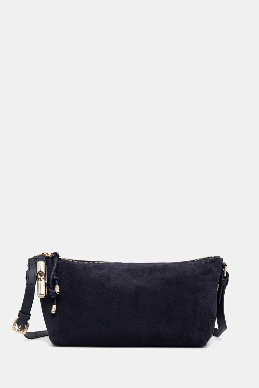 Furla torebka crossbody damska zamszowa