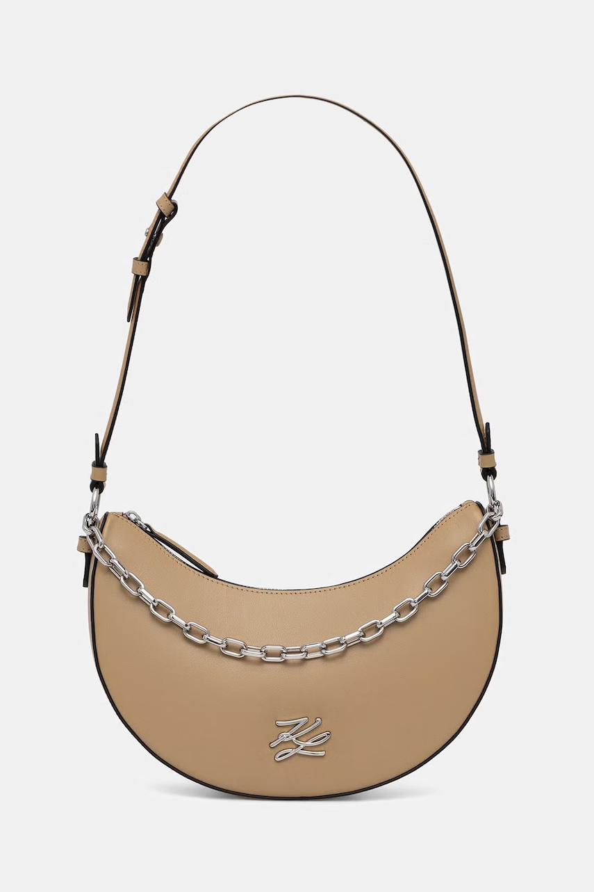 Karl Lagerfeld hobo bag pentru femei din piele K/AUTOGRAPH