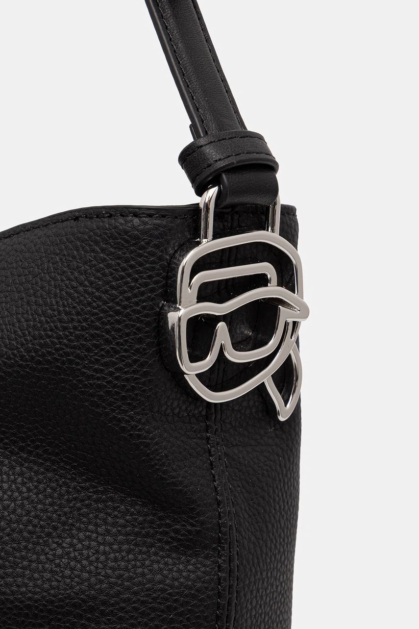 Karl Lagerfeld Karl Lagerfeld τσάντα hobo γυναικεία από απομίμηση δέρματος IKON - 4