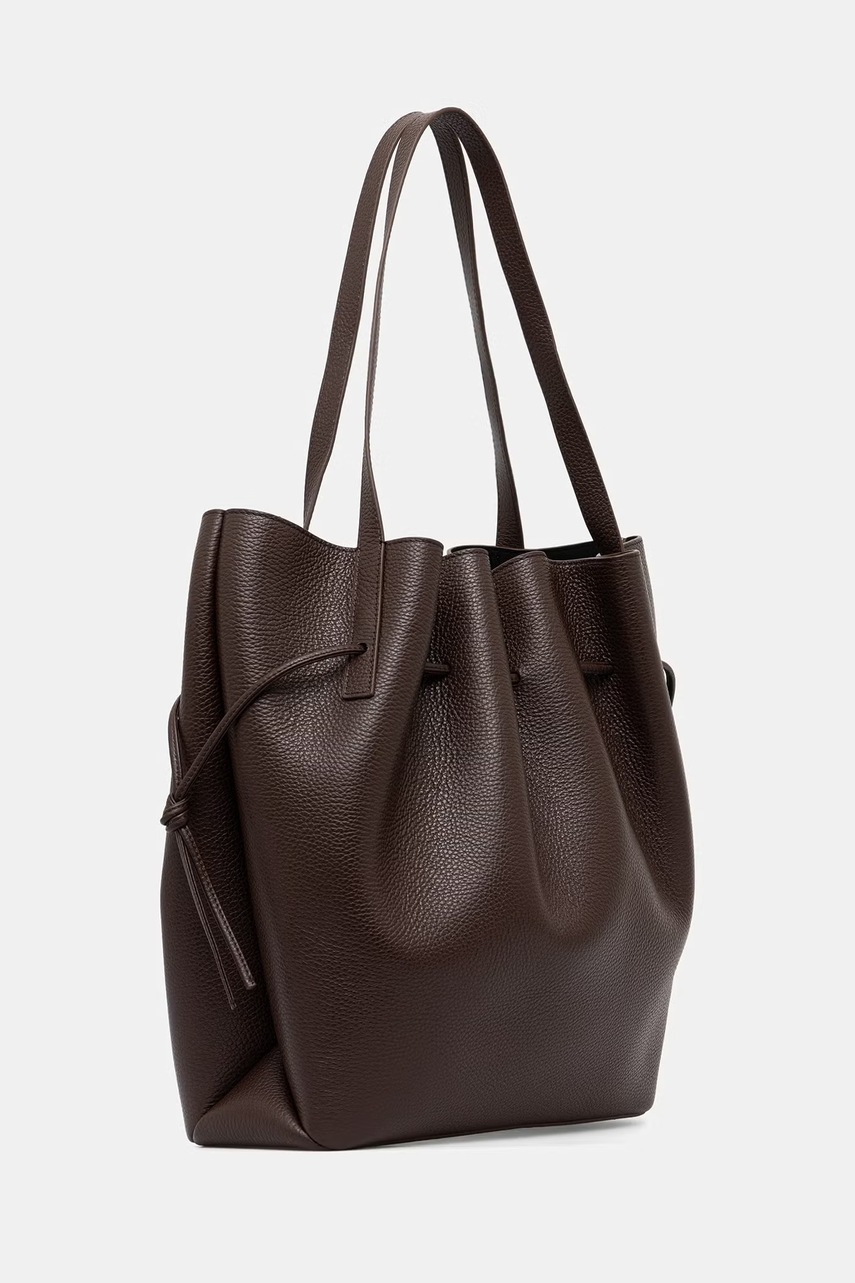 Yuzefi tote γυναικεία δερμάτινη SCALLOP