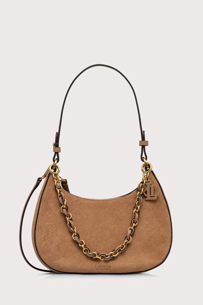 Lauren Ralph Lauren  geantă crossbody pentru femei din piele întoarsă