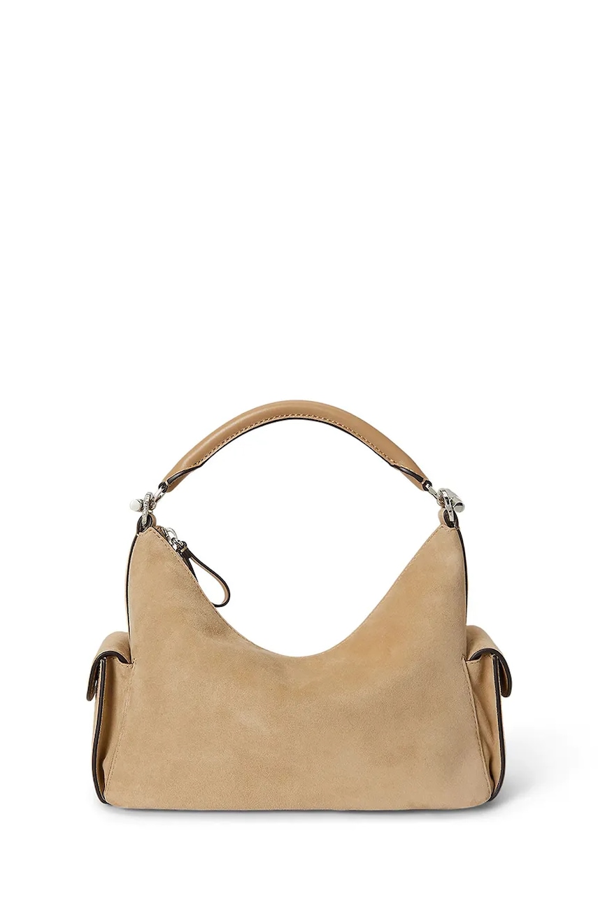 Lauren Ralph Lauren torebka hobo damska zamszowa