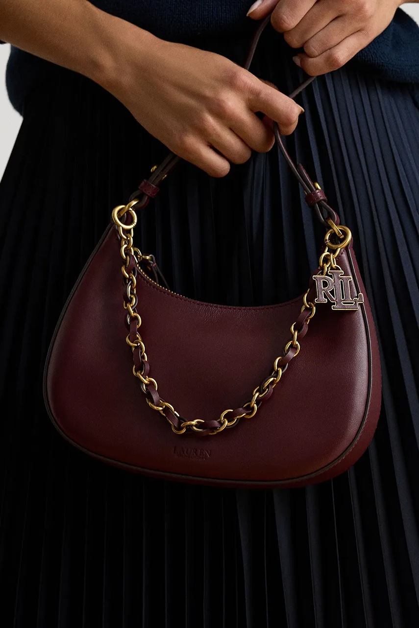 Lauren Ralph Lauren Lauren Ralph Lauren τσάντα hobo γυναικεία δερμάτινη - 6