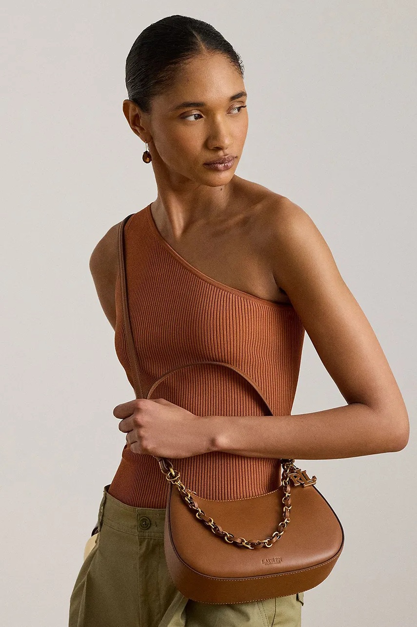 Lauren Ralph Lauren Lauren Ralph Lauren τσάντα hobo γυναικεία δερμάτινη - 6