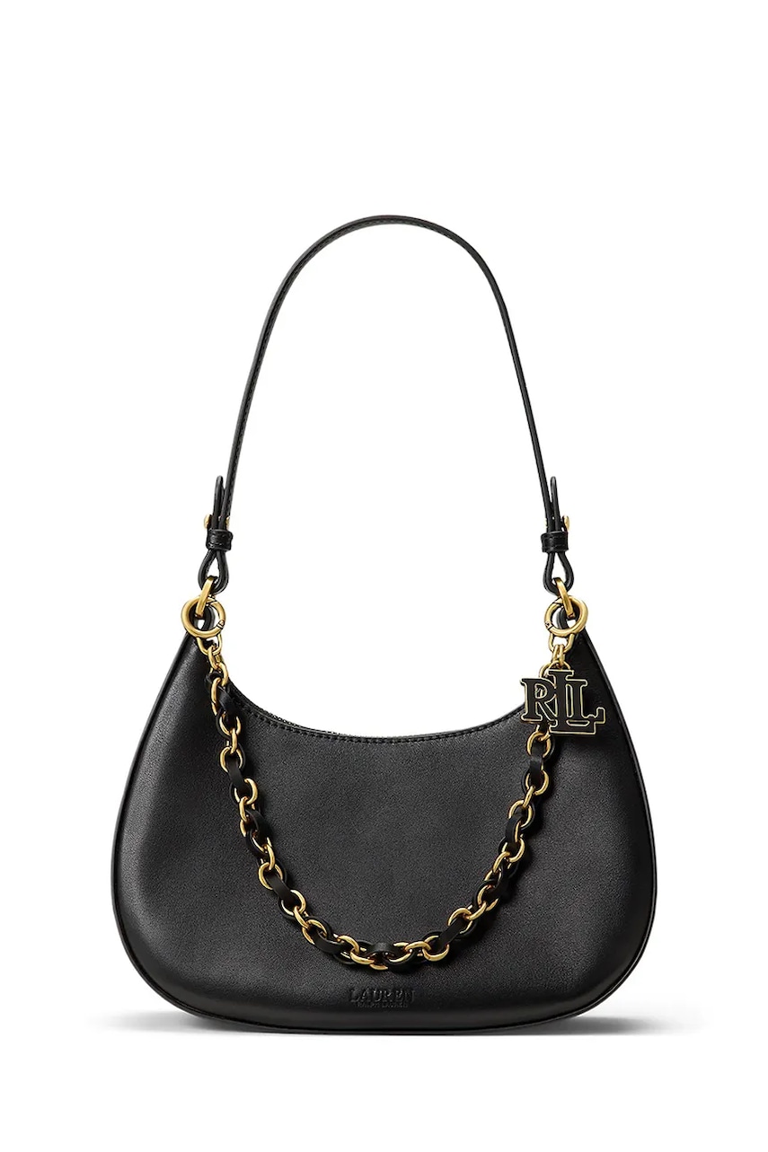 Lauren Ralph Lauren torebka hobo damska skórzana