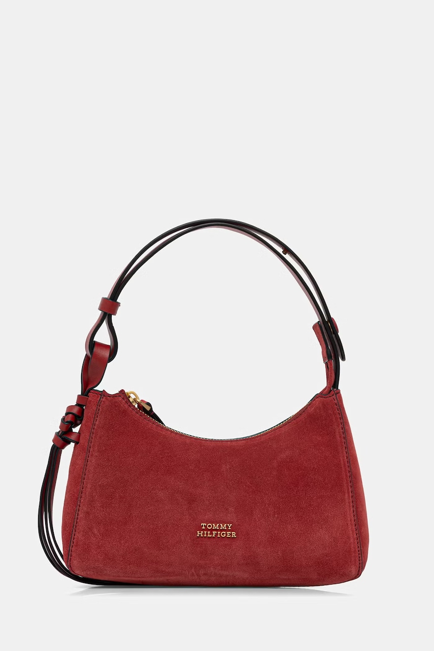 Tommy Hilfiger geantă shopper pentru femei din piele întoarsă