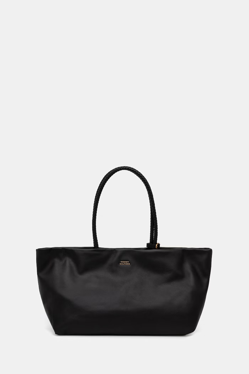 Tommy Hilfiger geantă shopper pentru femei din piele