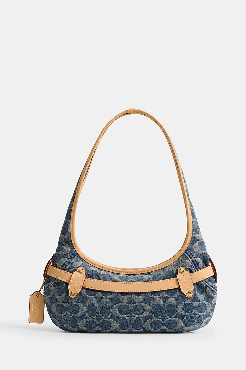 Coach τσάντα hobo γυναικεία ντένιμ Belted Ergo Shoulder Bag 26