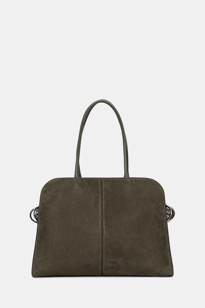 BOSS shopper γυναικεία από απομίμιση σουέτ Clarice Tote SU